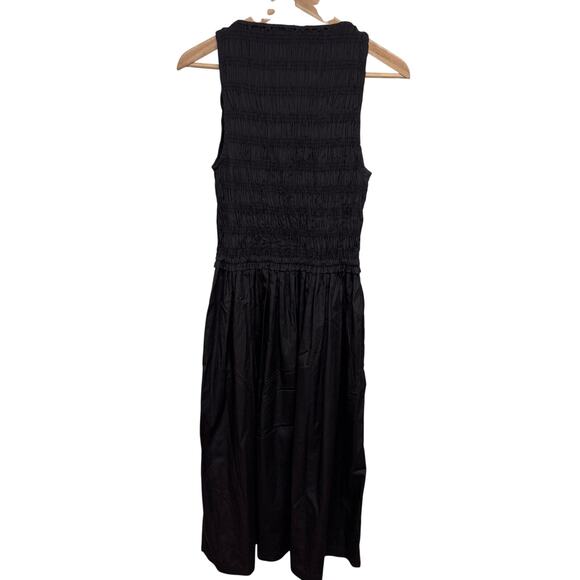 Madewell Melody Smocked Midi Dress Brown XS New With Tags - Picture 6 of 9